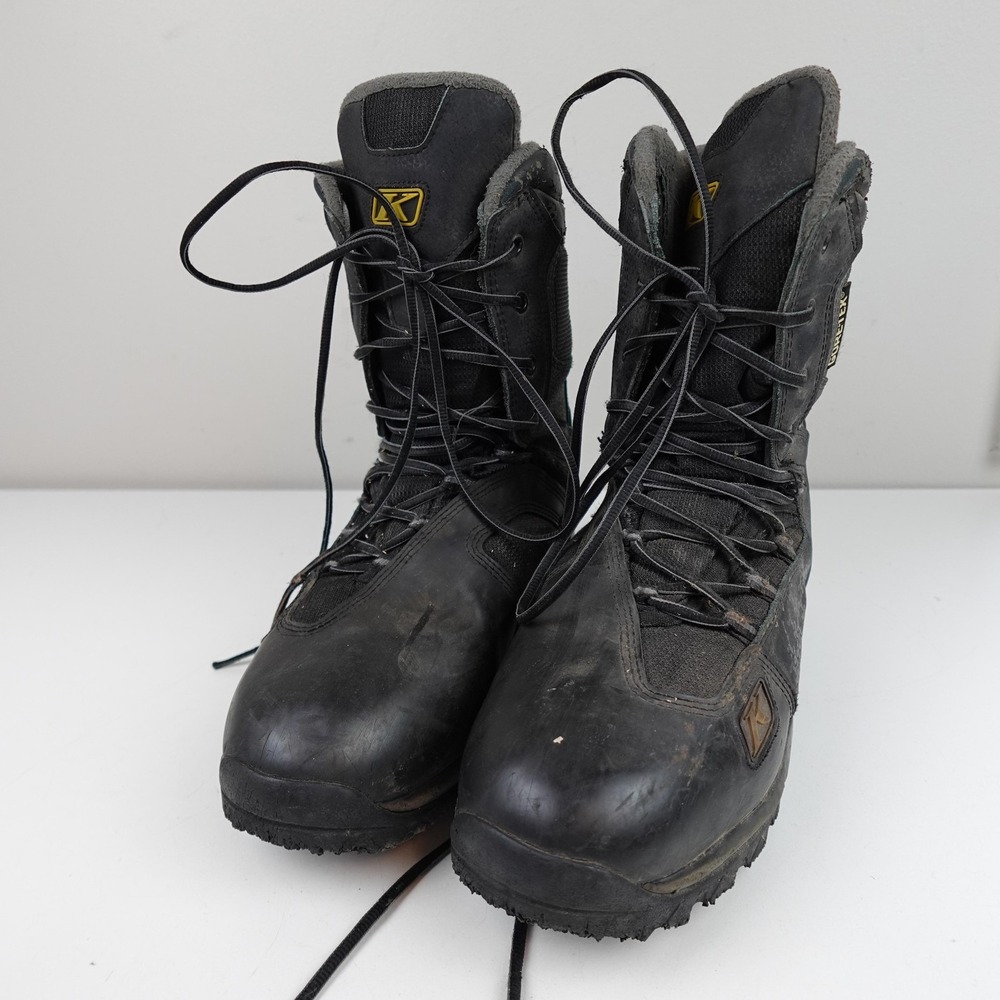 Klim Adrenaline Boots Mens Size 10 Black Goretex Thinsulate Snow 3108